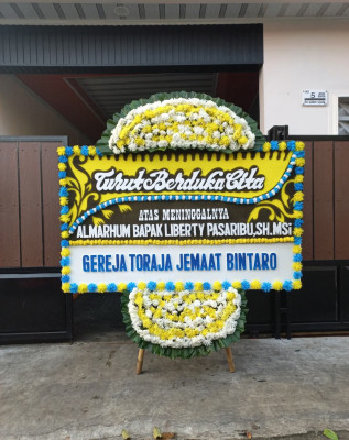 Papan Bunga Duka di Tlogosari